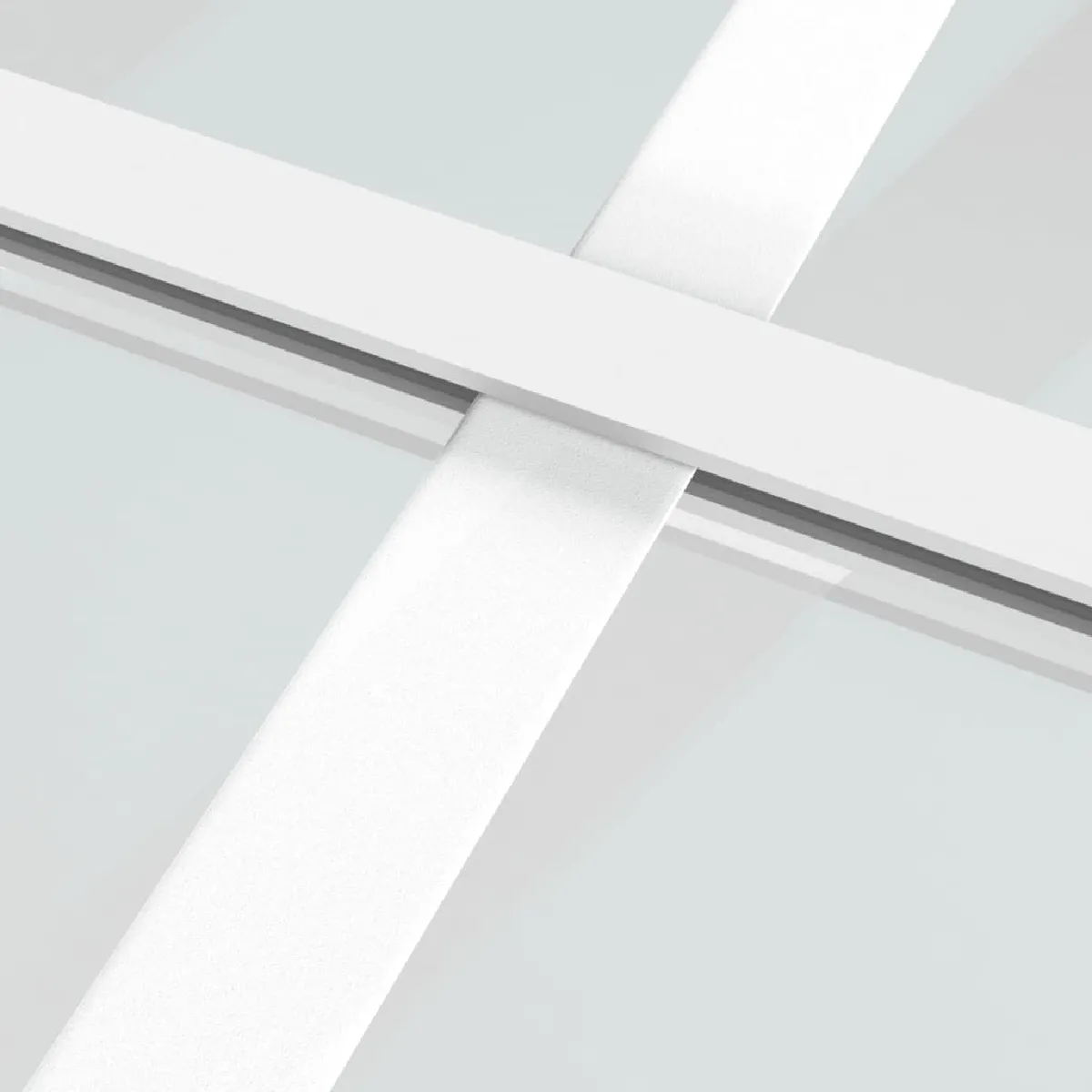 Porte coulissante vidaXL - Blanc - 102,5x205 cm