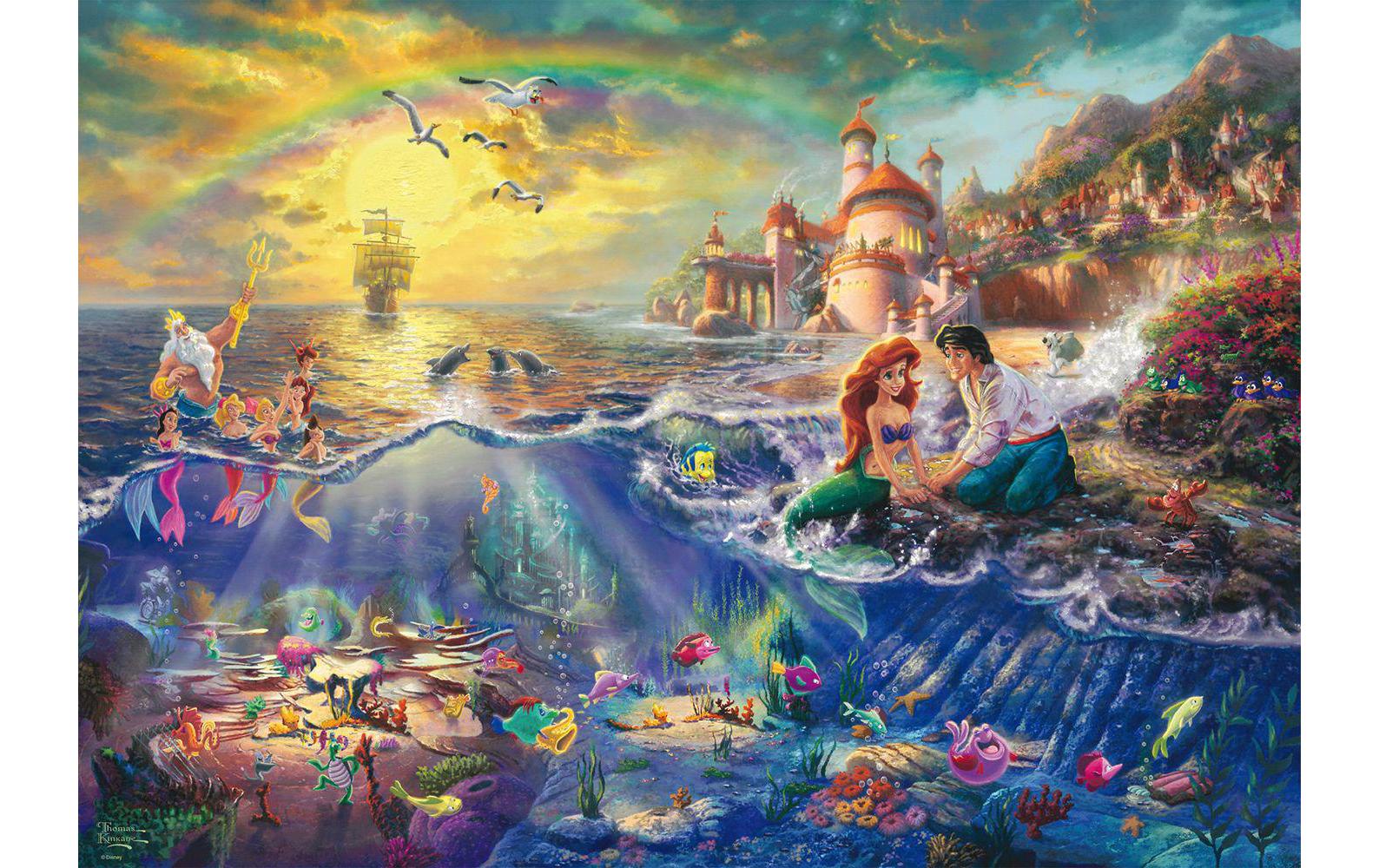 Puzzle Disney Kleine Meerjungfrau ArielleThomas Kinkade: The Little Mermaid