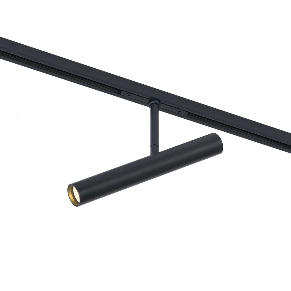 Moderne spot zwart voor railsysteem 1-fase - Slimline Avery
