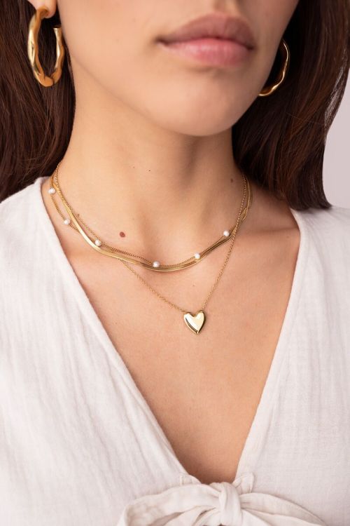 Minimalistische ketting met hart