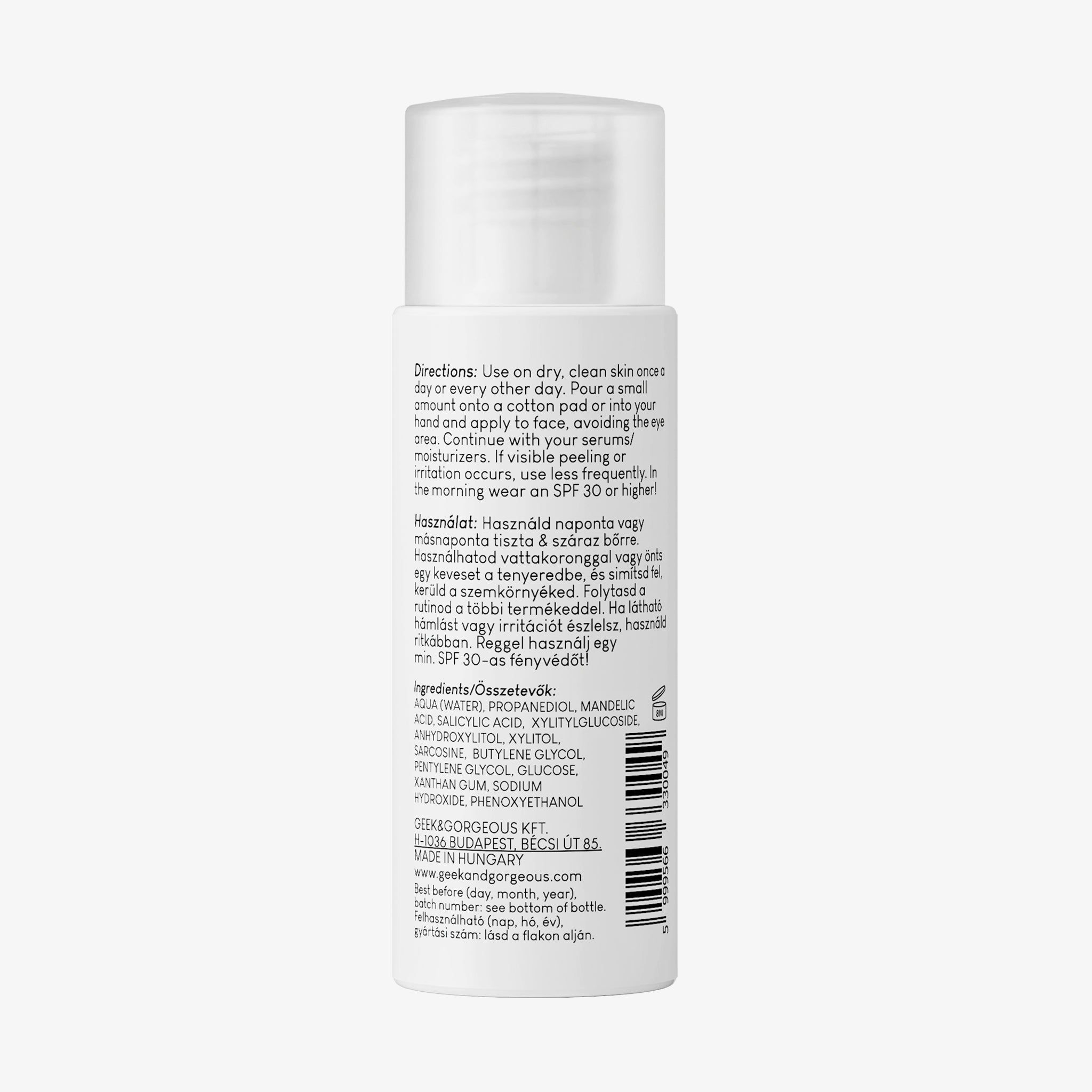 Geek & Gorgeous -Cheer up, Chemisches Peeling mit Mandelsäure und BHA-Säure, gegen Akne, 100ml