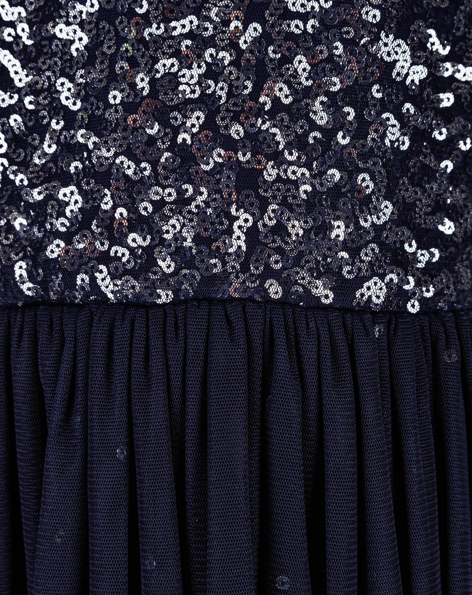 Kleid GLIMMER mit Flügelärmel in navy
