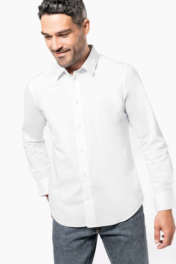 Kariban K529 - CHEMISE COTON/ÉLASTHANNE MANCHES LONGUES