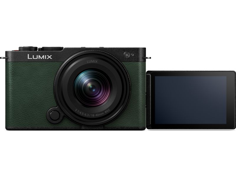 Panasonic Fotokamera Lumix S9 Grün Kit Lumix S 18-40 mm F/4 Kompakte Open-Gate spiegellose Vollformatkamera inklusive Objektiv