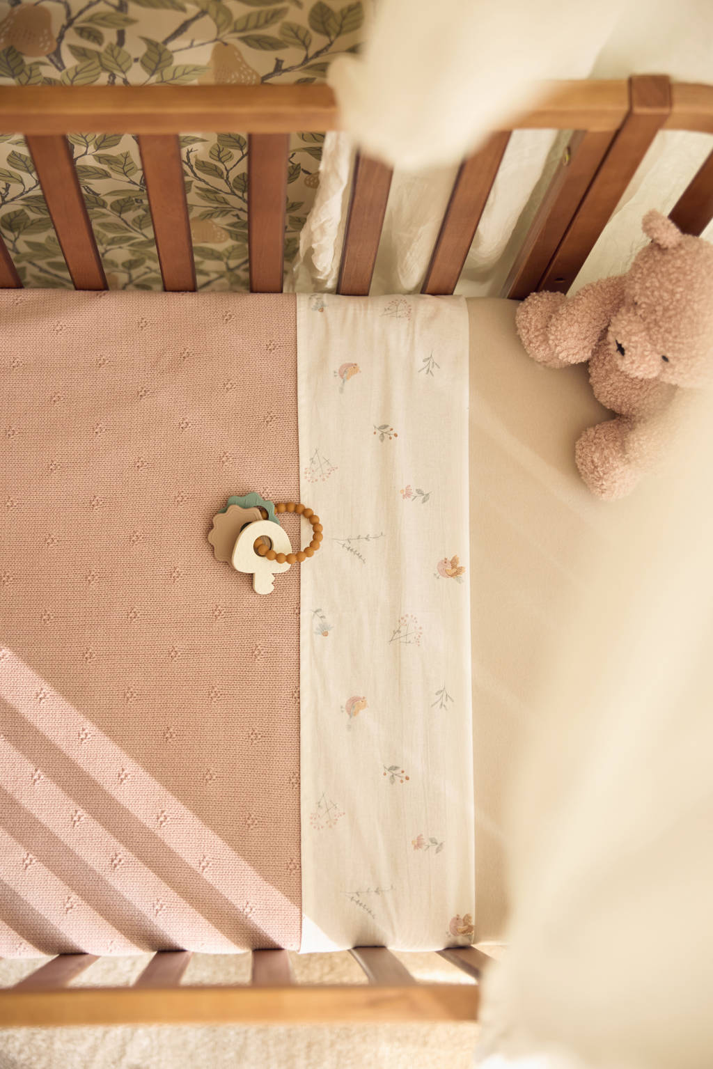 wiegdeken Cosy Knit - Wild Rose