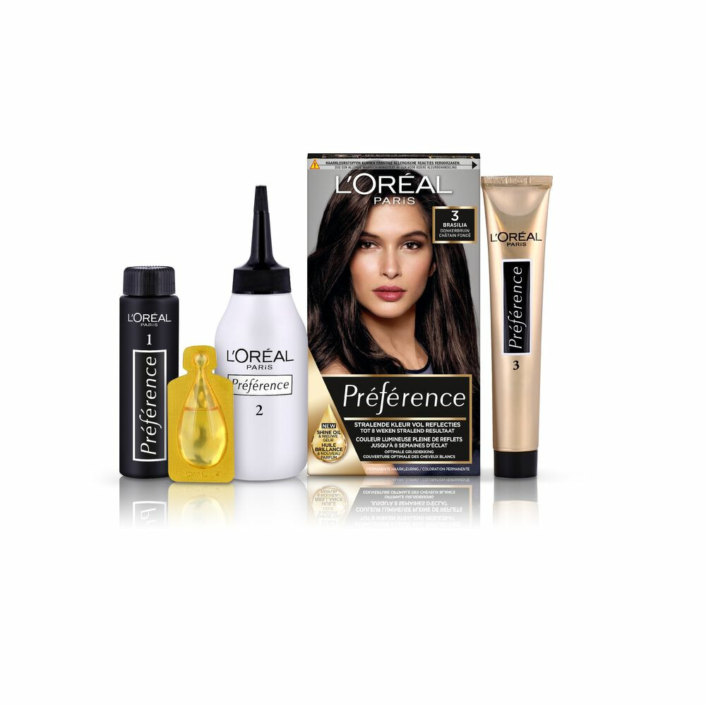 L'Oréal Préférence Permanente Haarkleuring 3.0 Donkerbruin