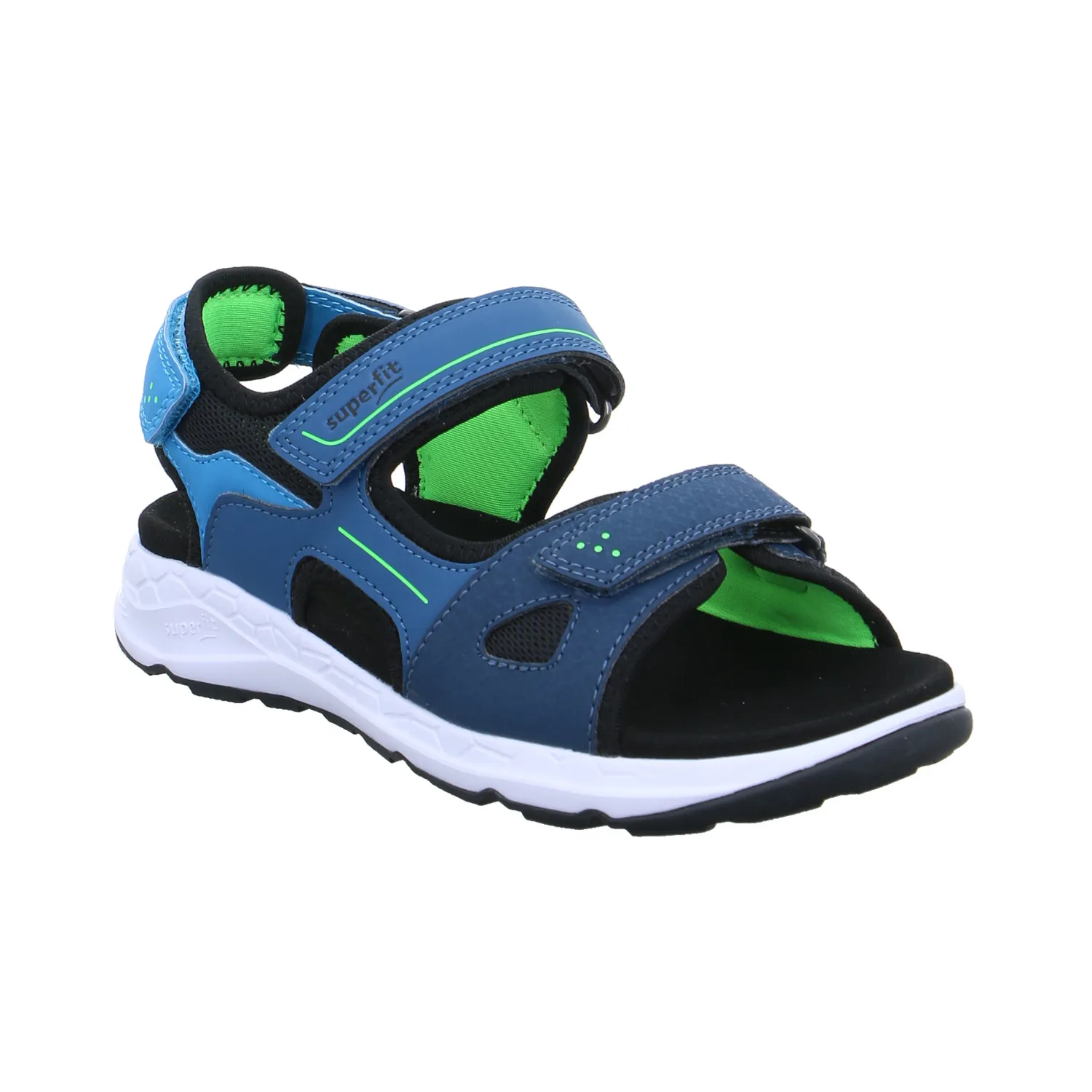 SUPERFIT Jungen-Sandale Petrol Leder  Sommerschuh