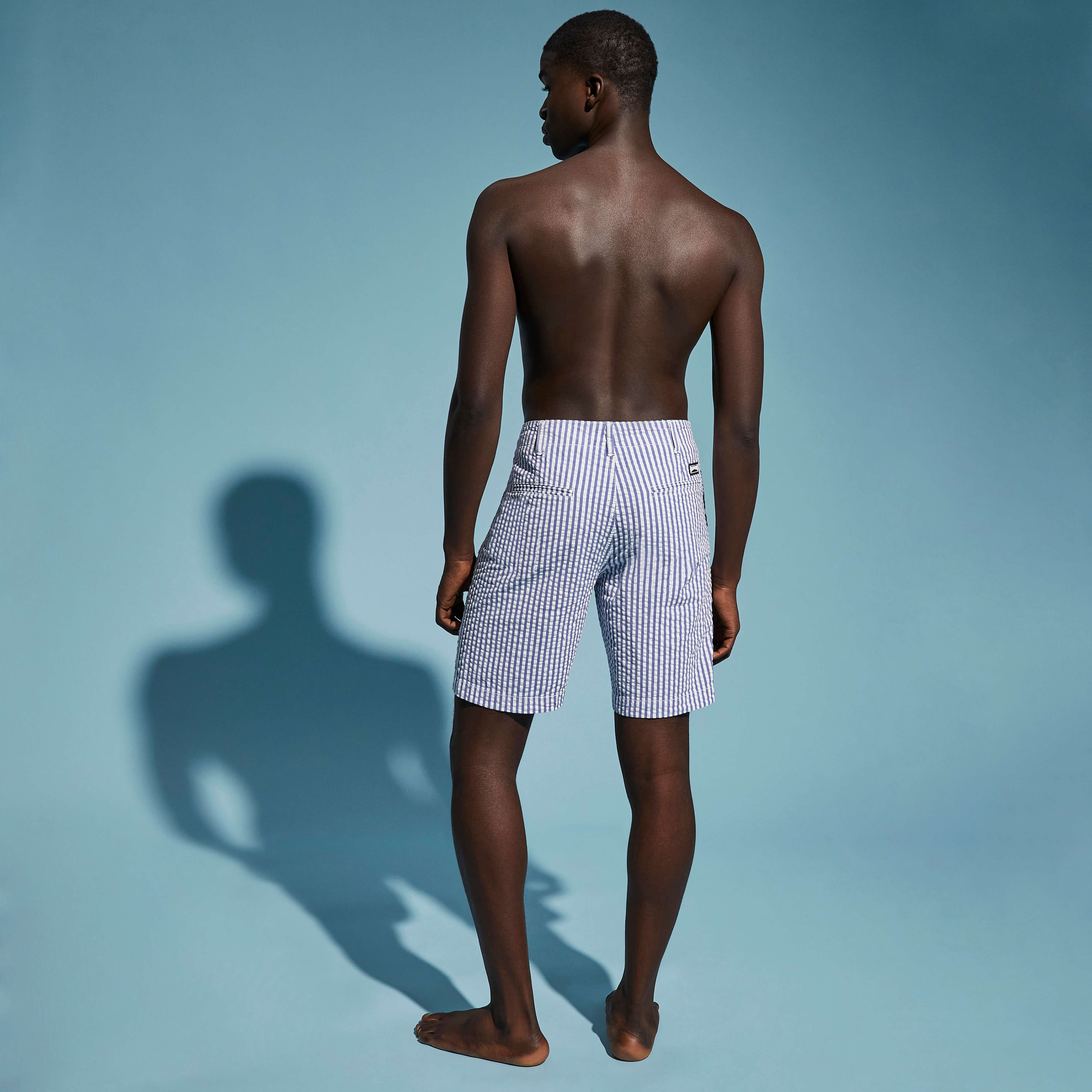 Bermuda en Coton Homme Seersucker | Bermudas Vilebrequin