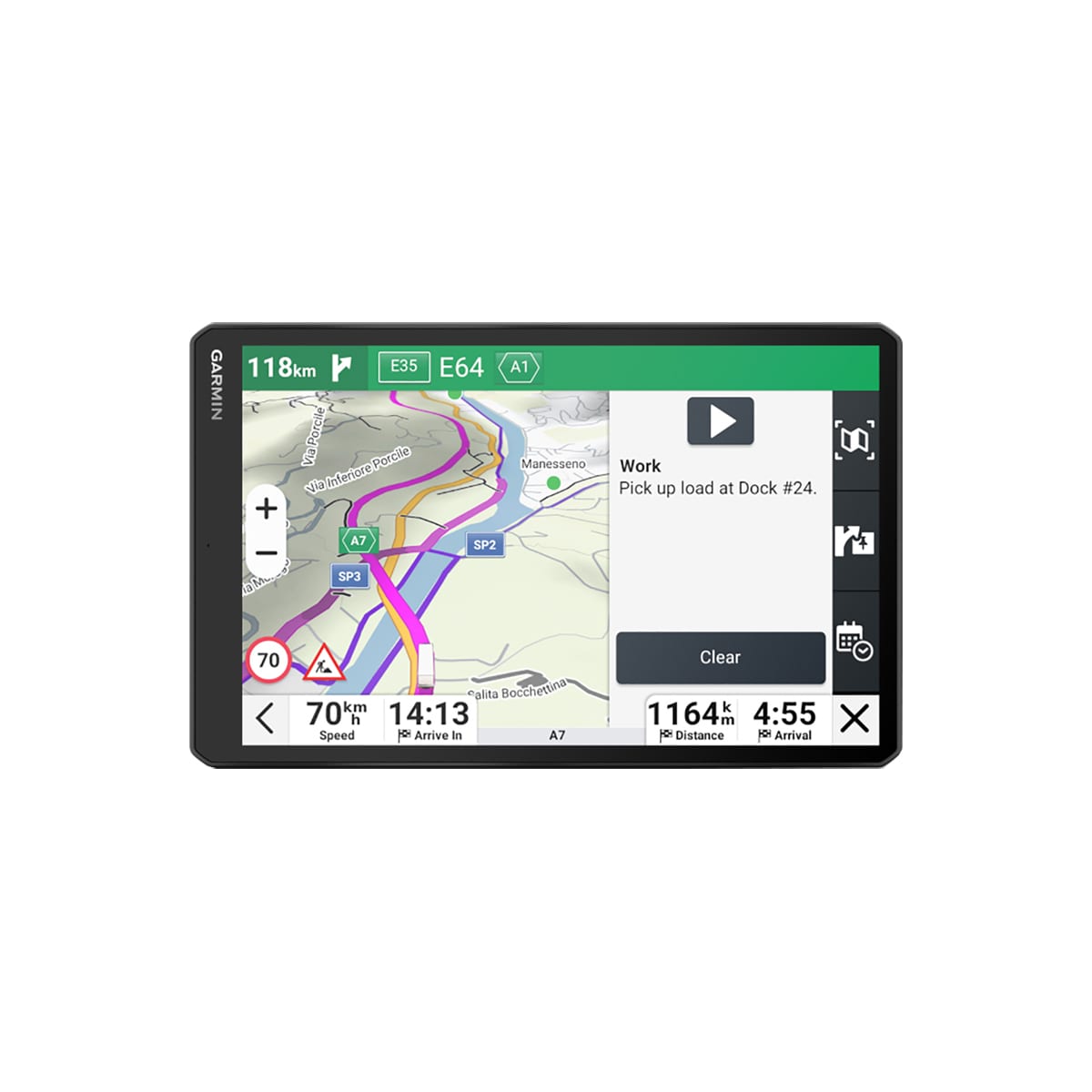 Garmin dēzl LGV1020 lastebil-GPS