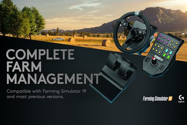 Logitech G Saitek Farming simulator kontrolsystem til PC