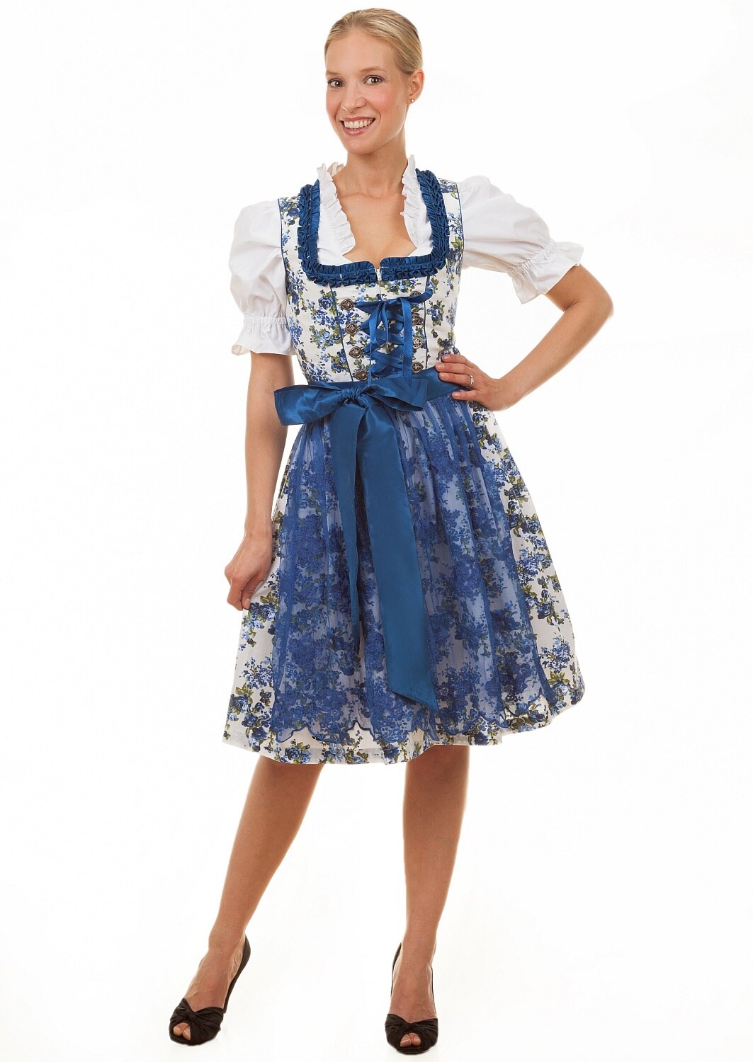 Midi Dirndl 2-teilig Estefania Blumen