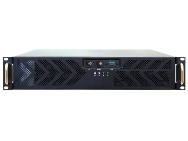 Chieftec UNC-210T-B - Rack-monterbar - 2U - ATX 400 Watt - USB