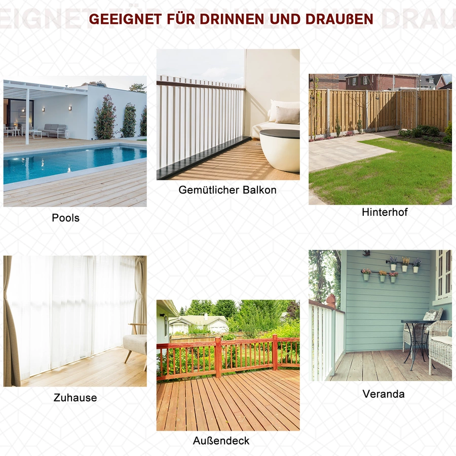 Outsunny Gartenstuhl aus Massivholz grau