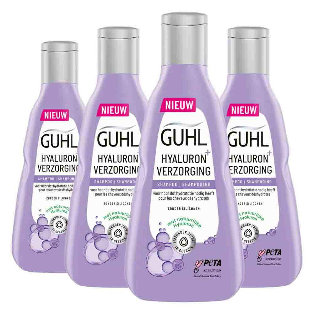 4x Guhl Shampoo Hyaluron Verzorging250 ml