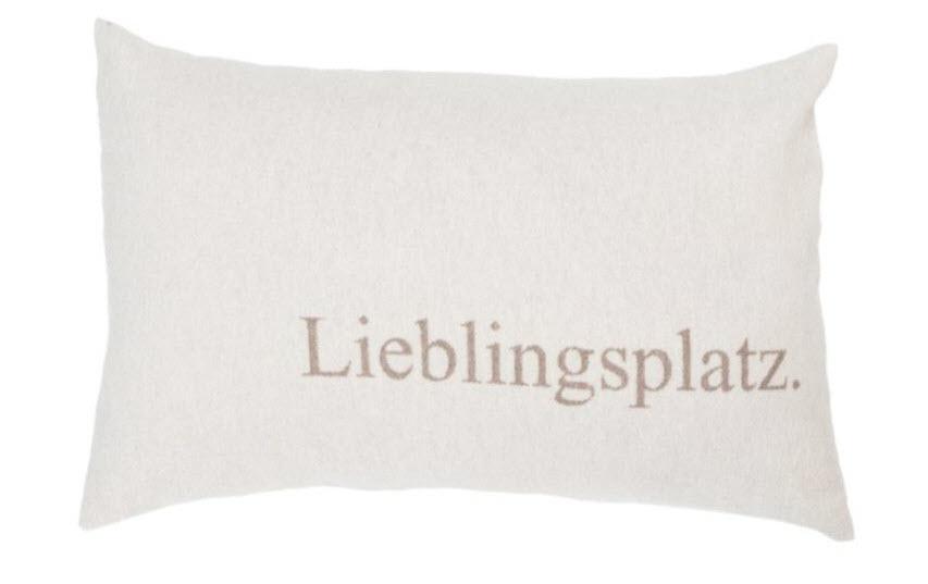 Kissenbezug Silveretta Lieblingsplatz 40 x 60 cm, RauchKissenhülle mit Hotelverschluss