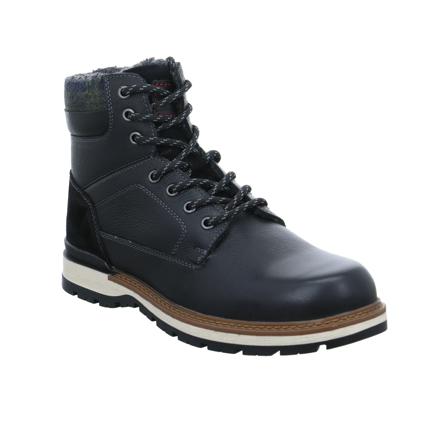 STONE WALK Winter-Boots Schwarz Leder