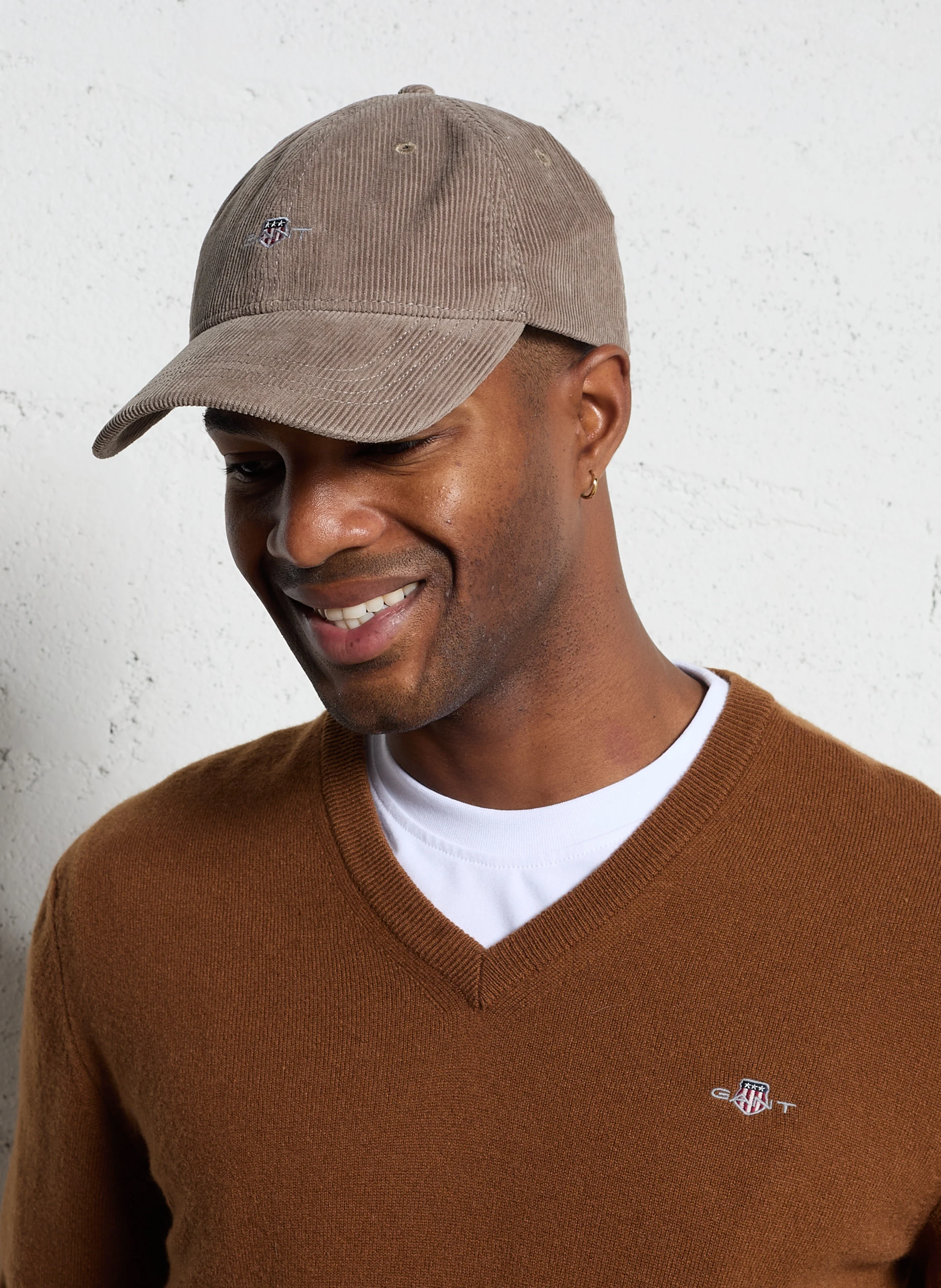 Casquette en velours côtelé | Marron