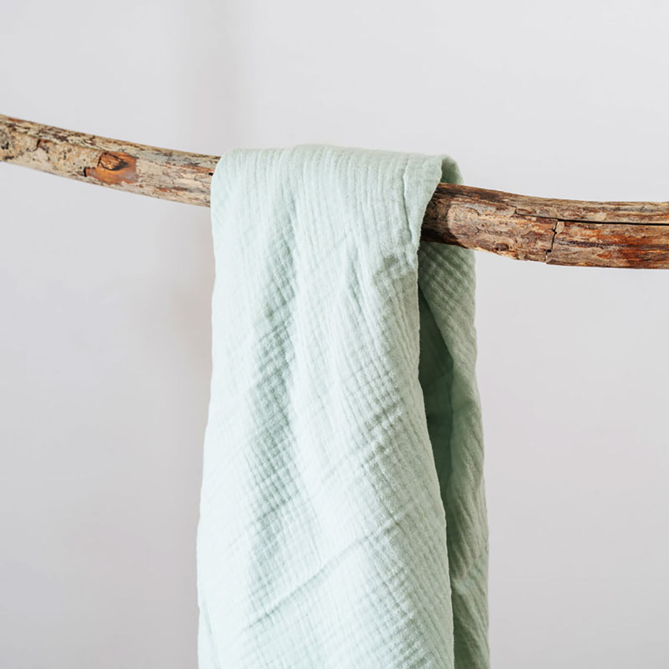 Papate Maxi Lange en Coton Bio vert - 100x100 cm