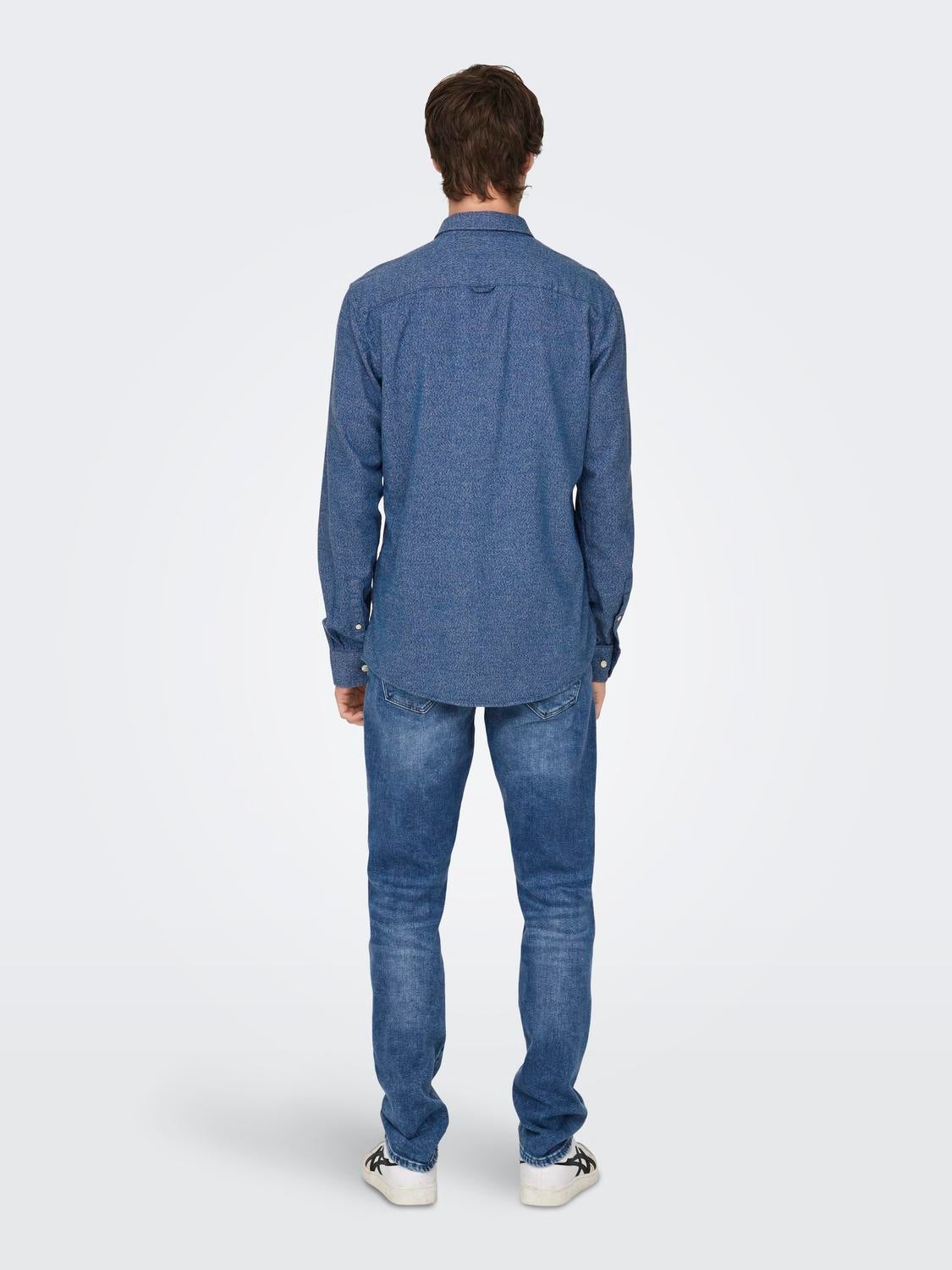 ONSNIKO Hemd Dress Blues