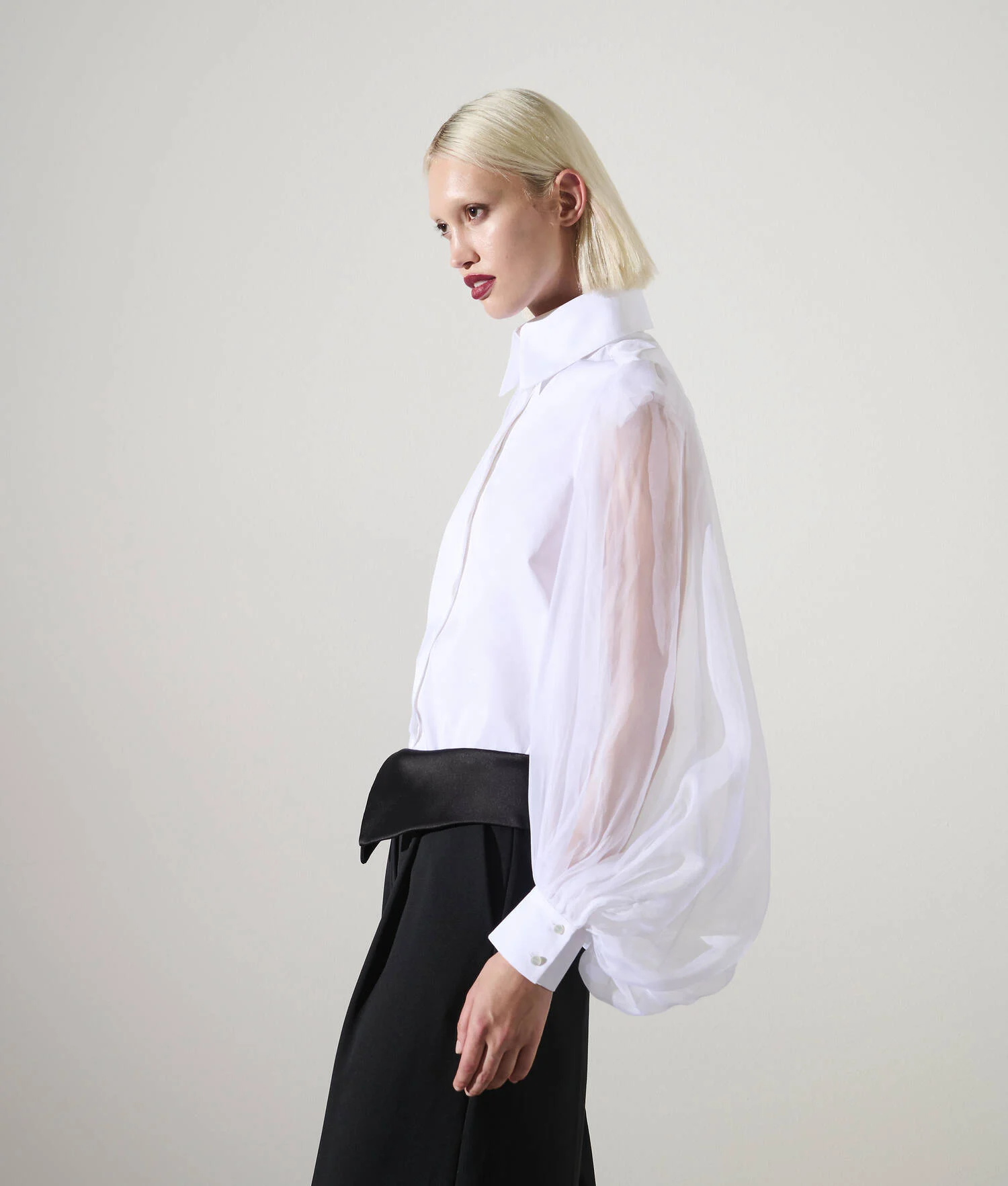CHEMISE À MANCHES EN SOIE KARL STUDIO