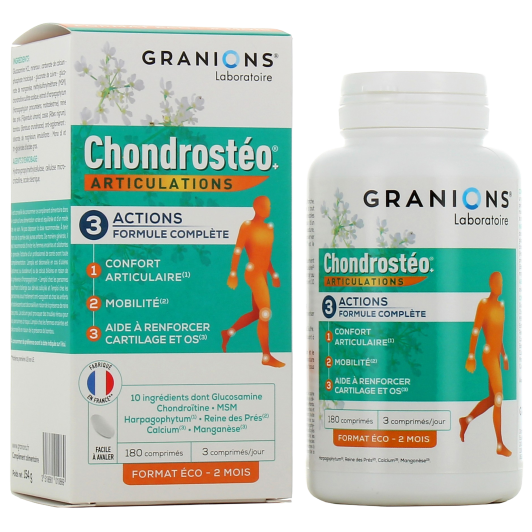 Chondrostéo+ Articulations Triple Action - Bien-être et mobilité articulaire - GRANIONS