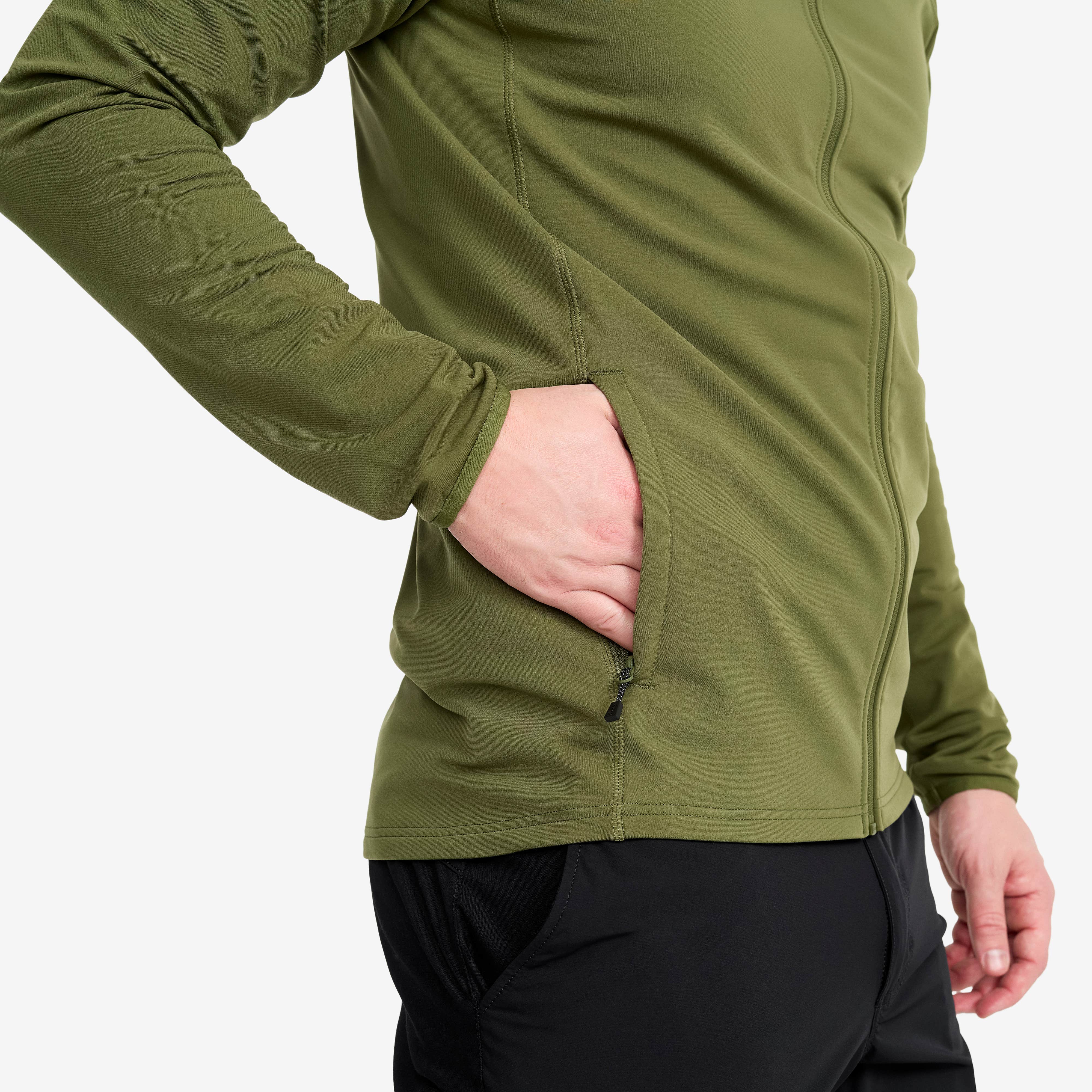 Evolution Light Stretch Fleece Hoodie Herre Cypress