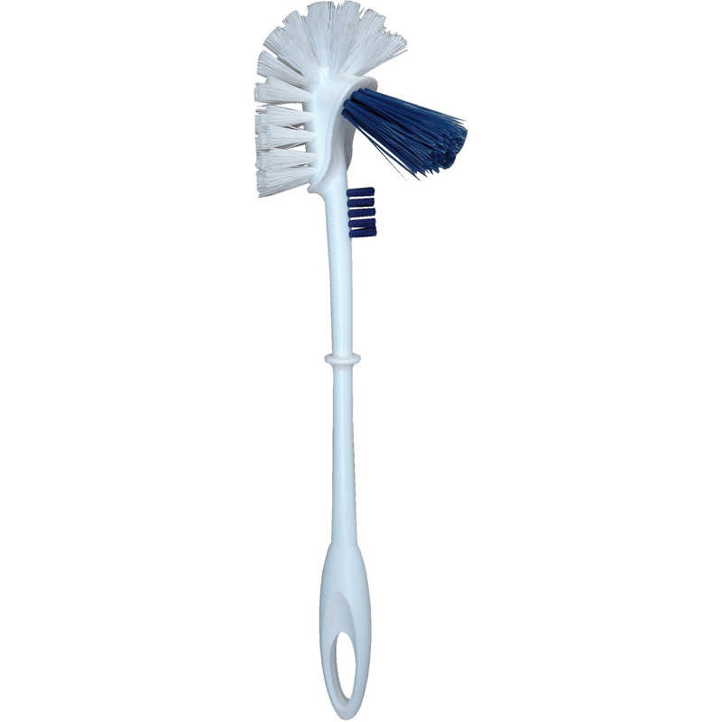 Weitaclean WC-Bürste mit Doppelrandreiniger, weiss