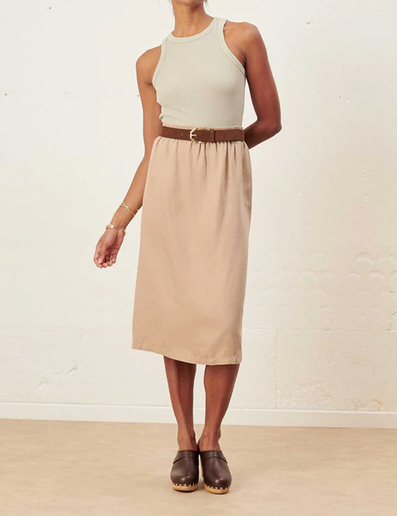 LAB DIP JUPE LONGUE FEMME BEIGE