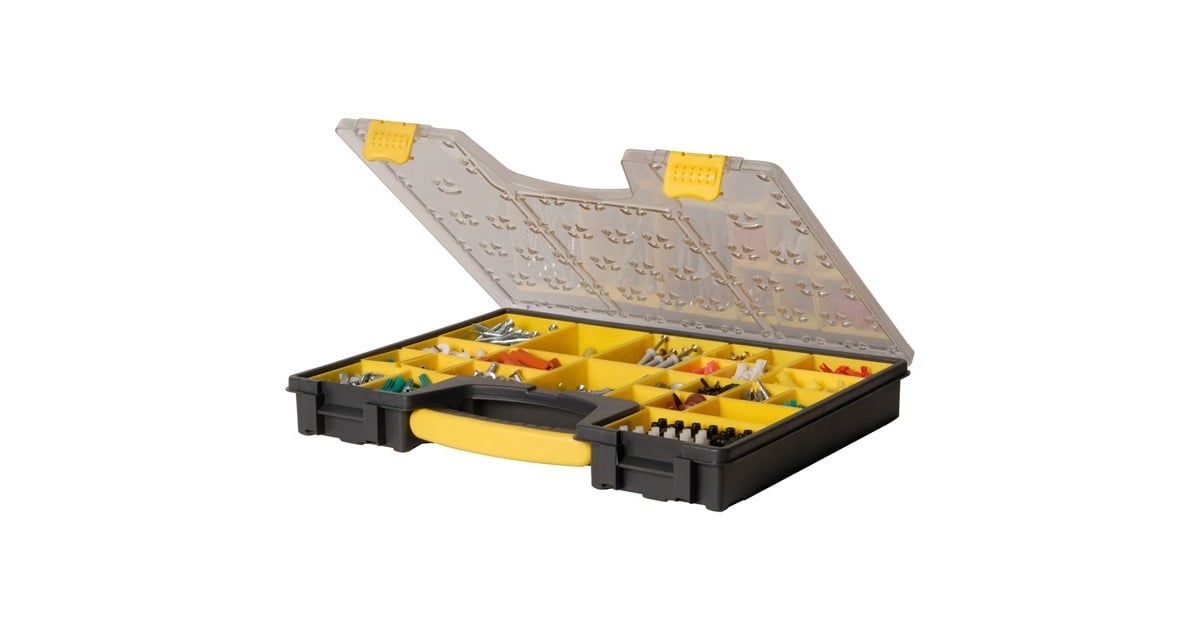 StanleyOrganizer Pro 25 Vakken gereedschapsbox  (Zwart/geel, 25 vakken)