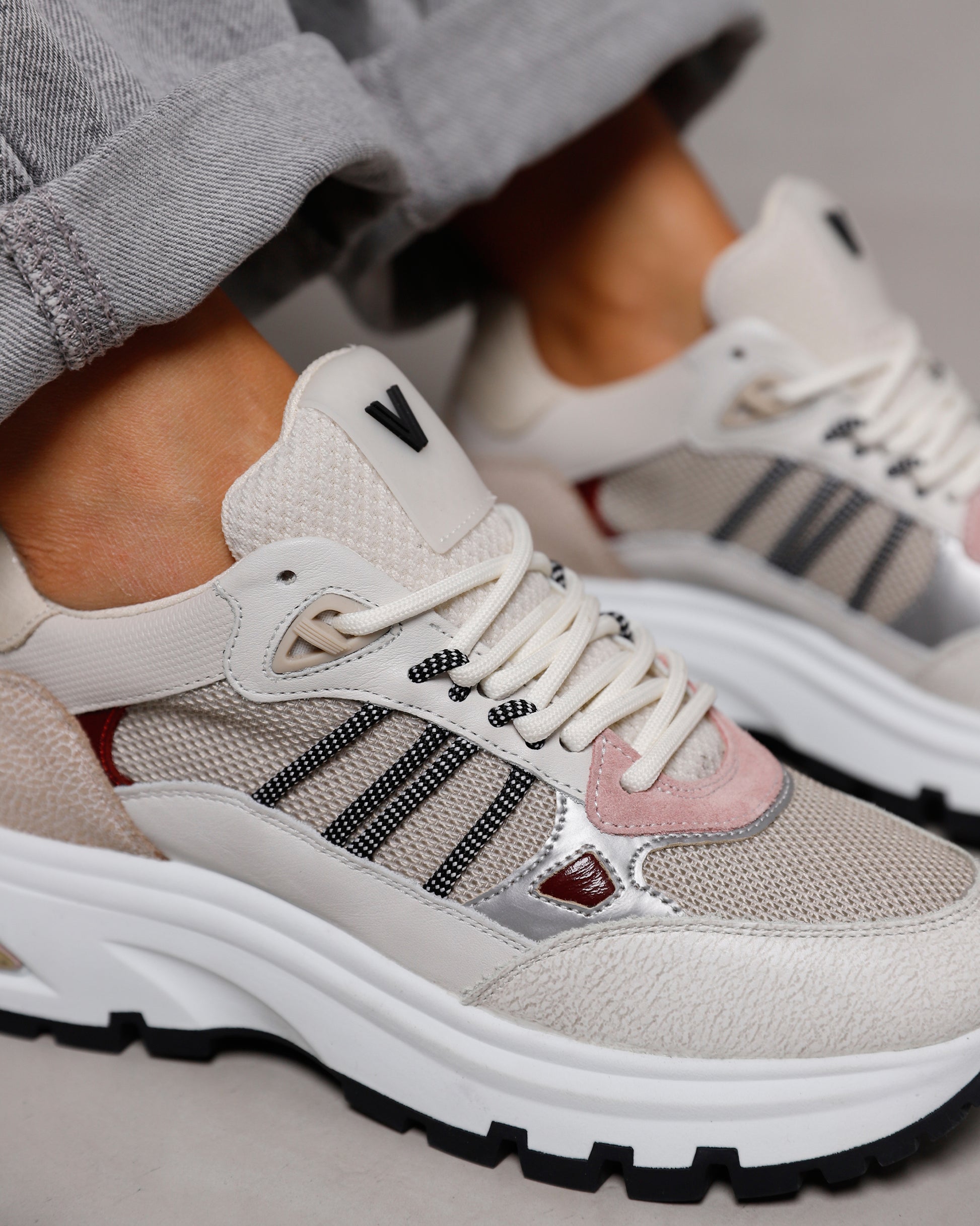 VIA VAI beige dames sneakers Liz Dae