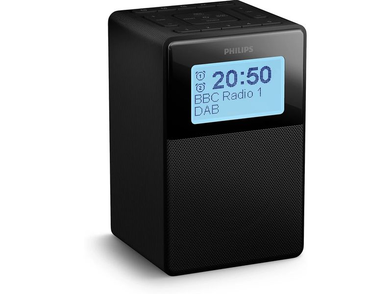 Philips DAB  Radio TAR5100/10 Schwarz Wasserdichter Digitalradio-Wecker mit Bluetooth und DAB /FM