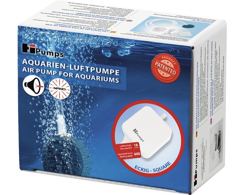 Nano Piezo luchtpomp, vierkant, 18 l/u, wit