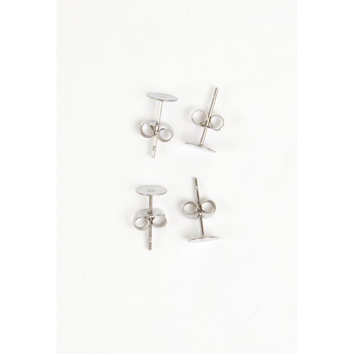 Atelier Veritas-Set 4 stainless steel oorstekers vlinder