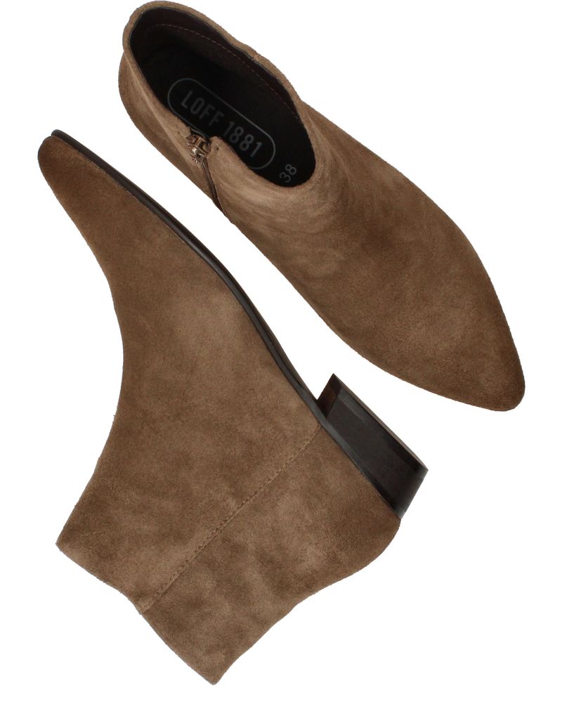 LOFF1881 Enkellaarsjes Taupe Dames