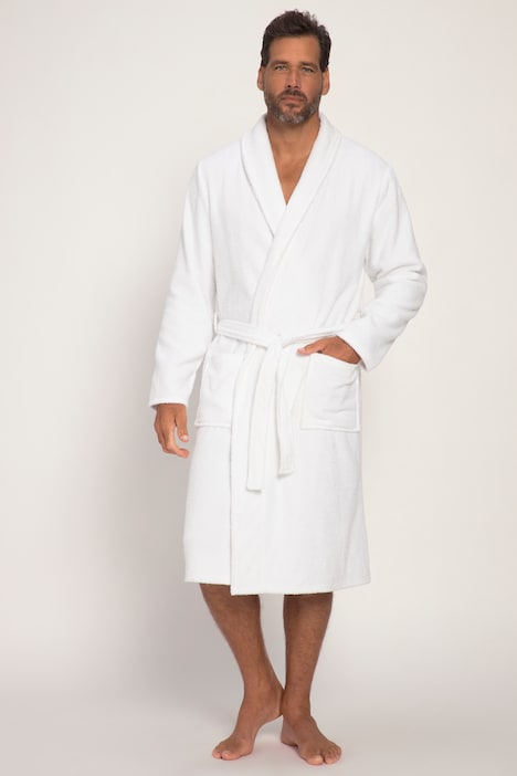 Bademantel, Homewear, Schalkragen, Frottee, bis 8XL
