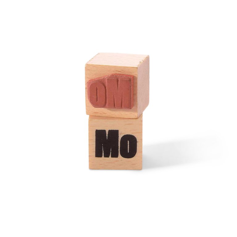 Motivstempel aus Holz, Wochentag