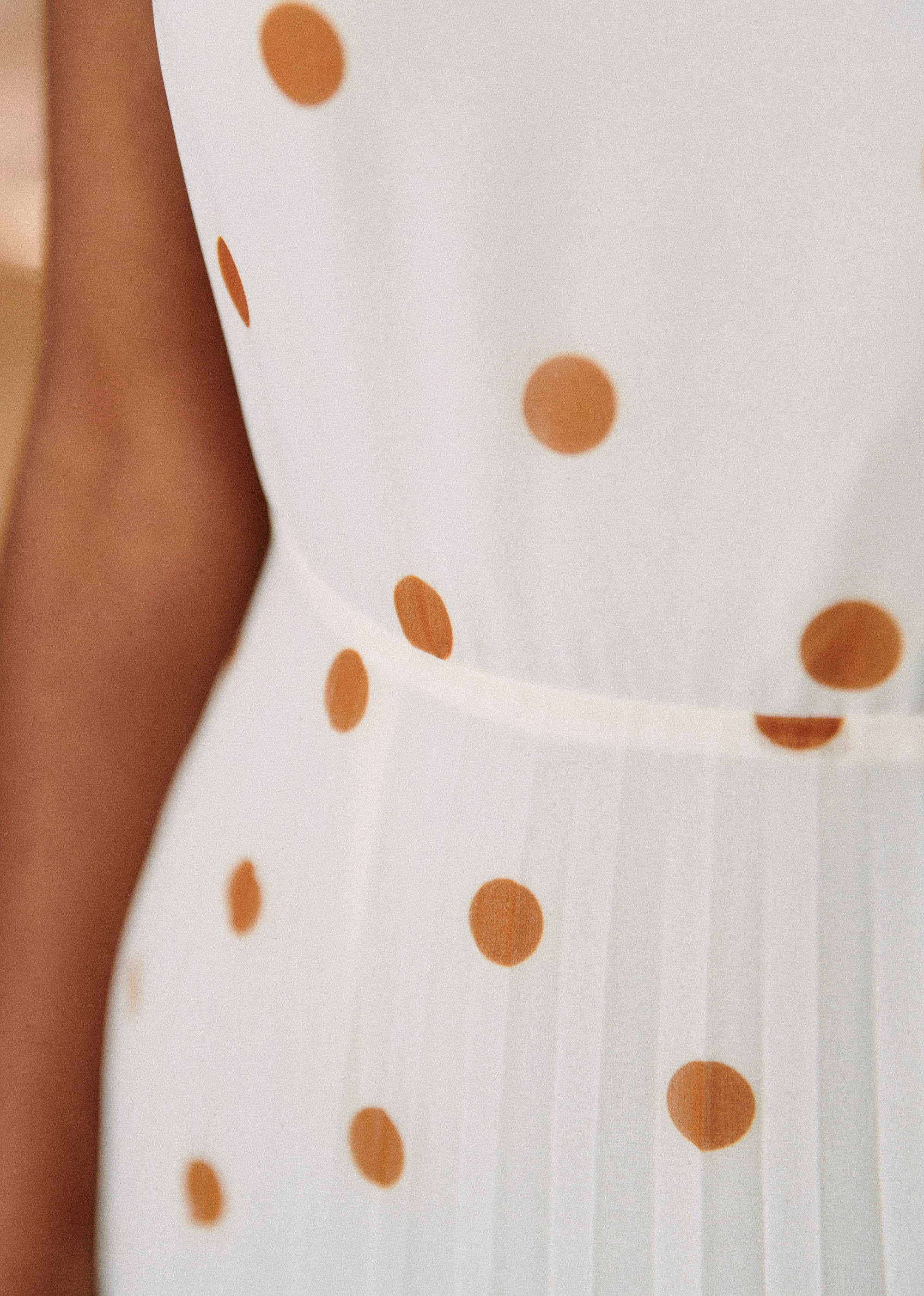 Robe Nissa - Pois Moka Fond Ecru - E-SHOP/ROBES 5905195