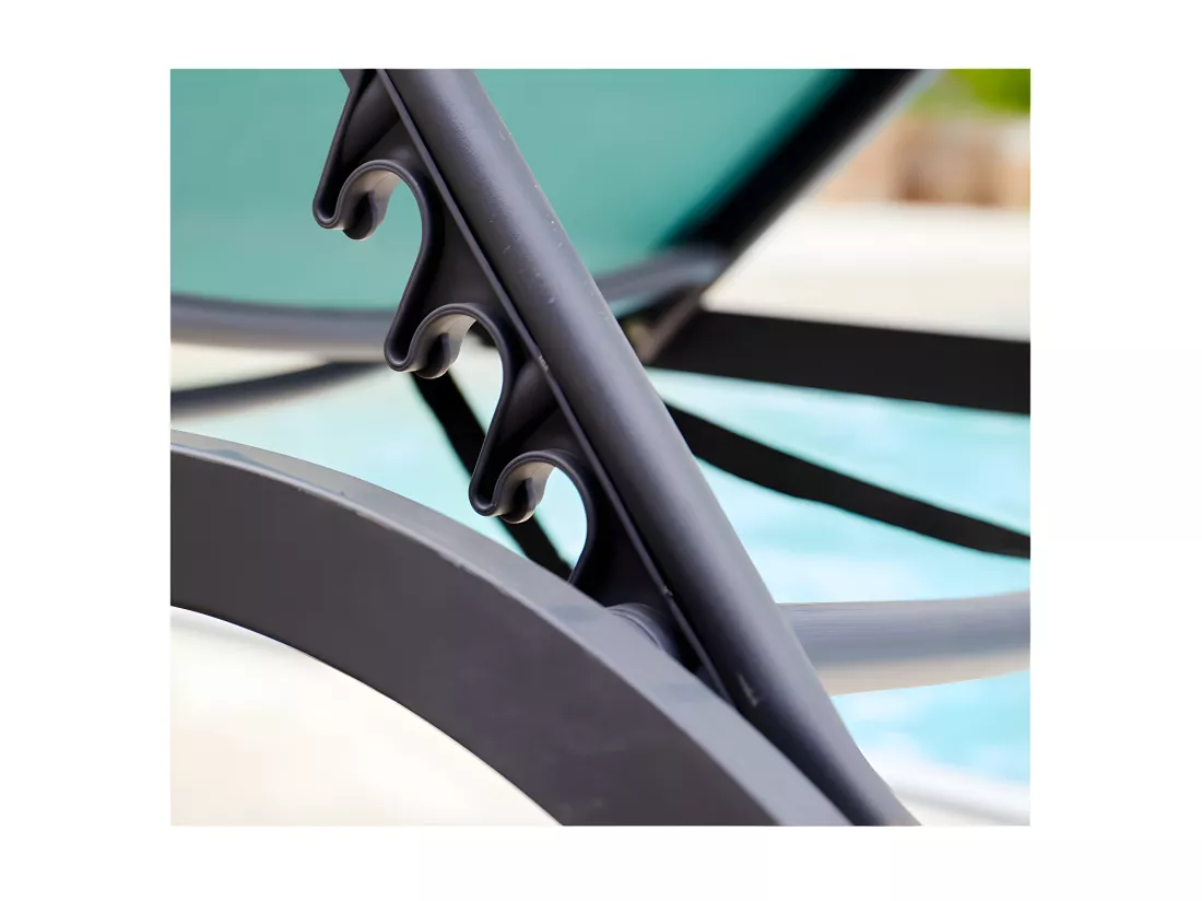 GOZO - Transat de jardin - Acier - Terracotta