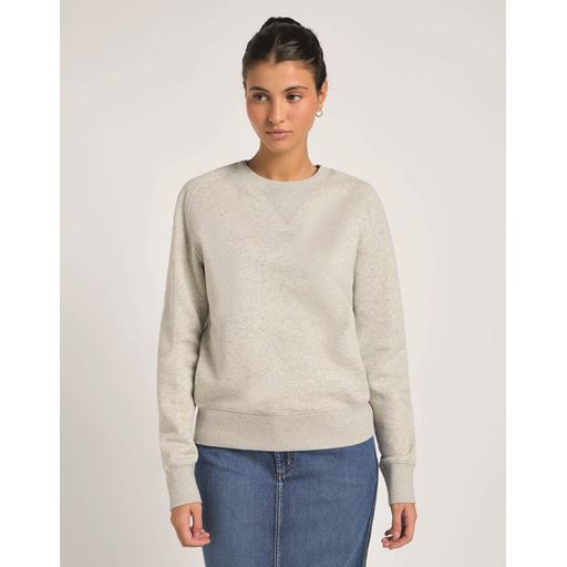 Lee Raglan Crew Sweatshirt, Grey Heather, L