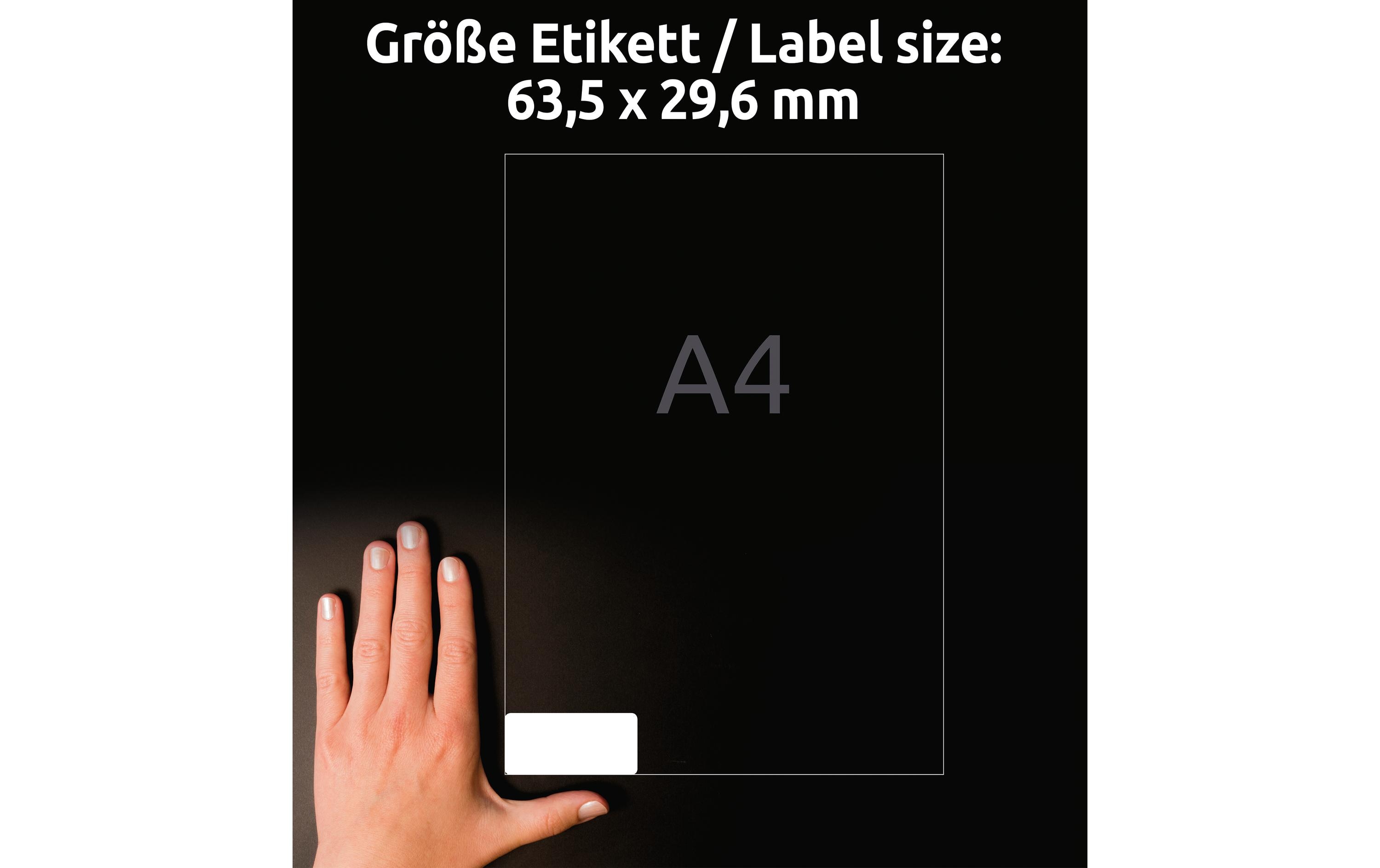 Universal-Etiketten L4737REV-65, 63.5 x 29.6 mm, 65 BlattAblösbare Etiketten
