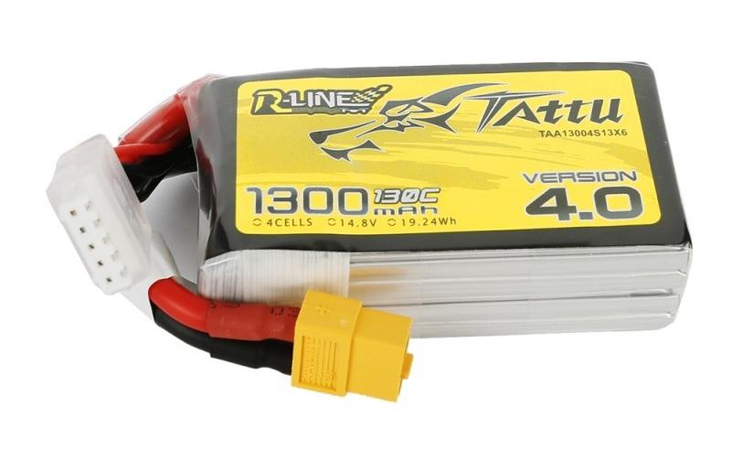 RC-Akku LiPo 1300 mAh 14.8 V 130C R-Line V44S LiPo Akku mit XT60 Stecker