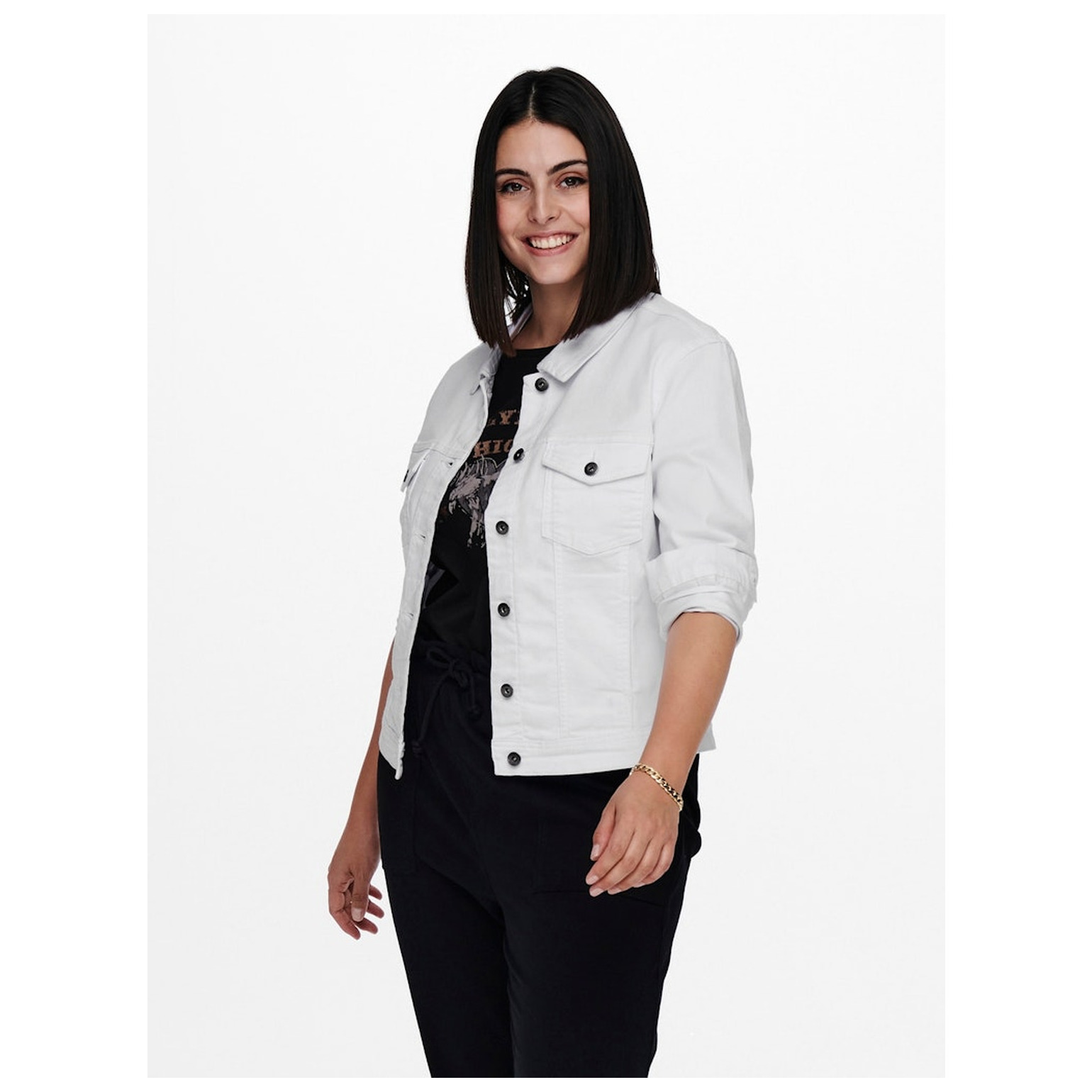 Carmakoma CARWESPA LS JACKET WHITE DNM N