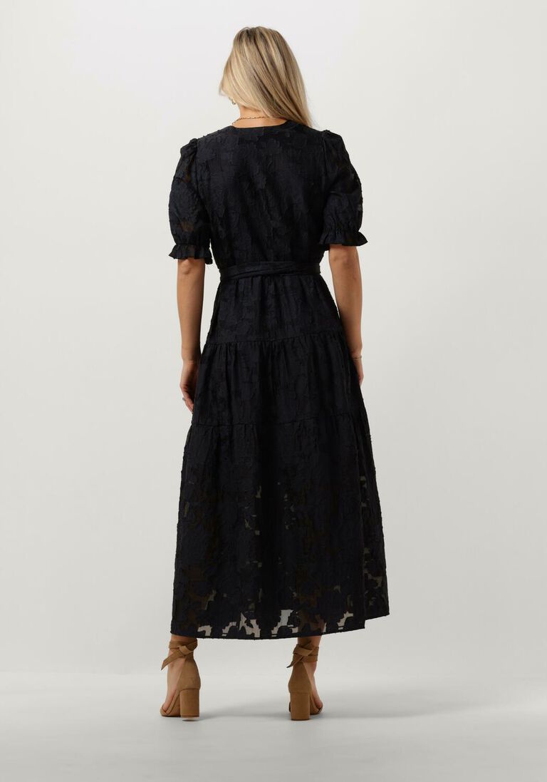 SELECTED FEMME donkerblauwe selected femme midi jurk slfcathi-sadie 3/4 ankle dress