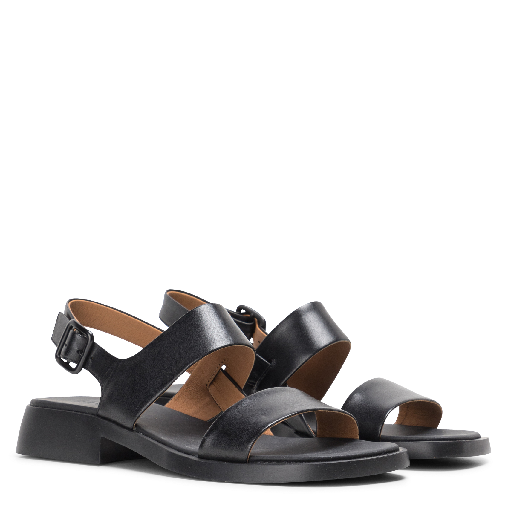 Sandales en cuir | Noir