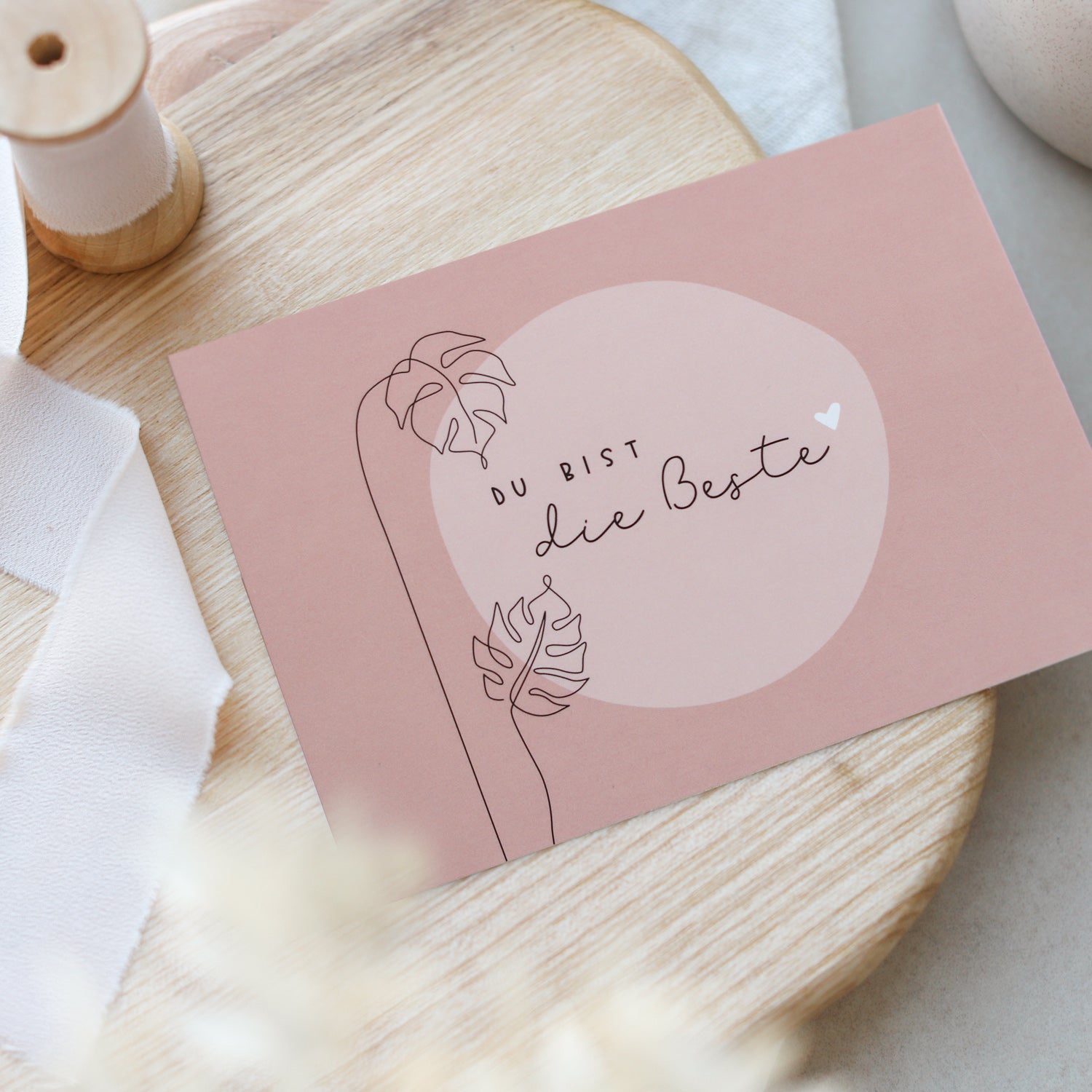 Postkarte „Du bist die Beste