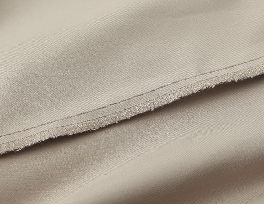 Avauntgardo - Set: High Rise Plain Wide Leg Broek + Riem