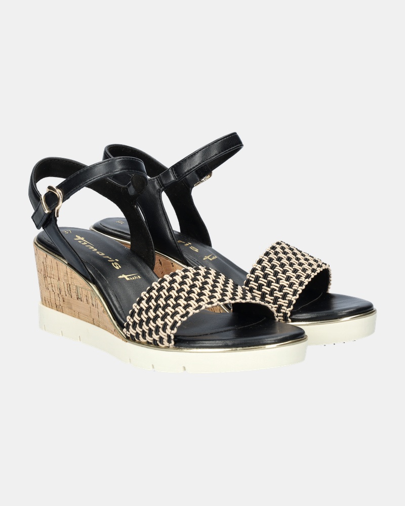 Tamaris Sandalen  - zwart
