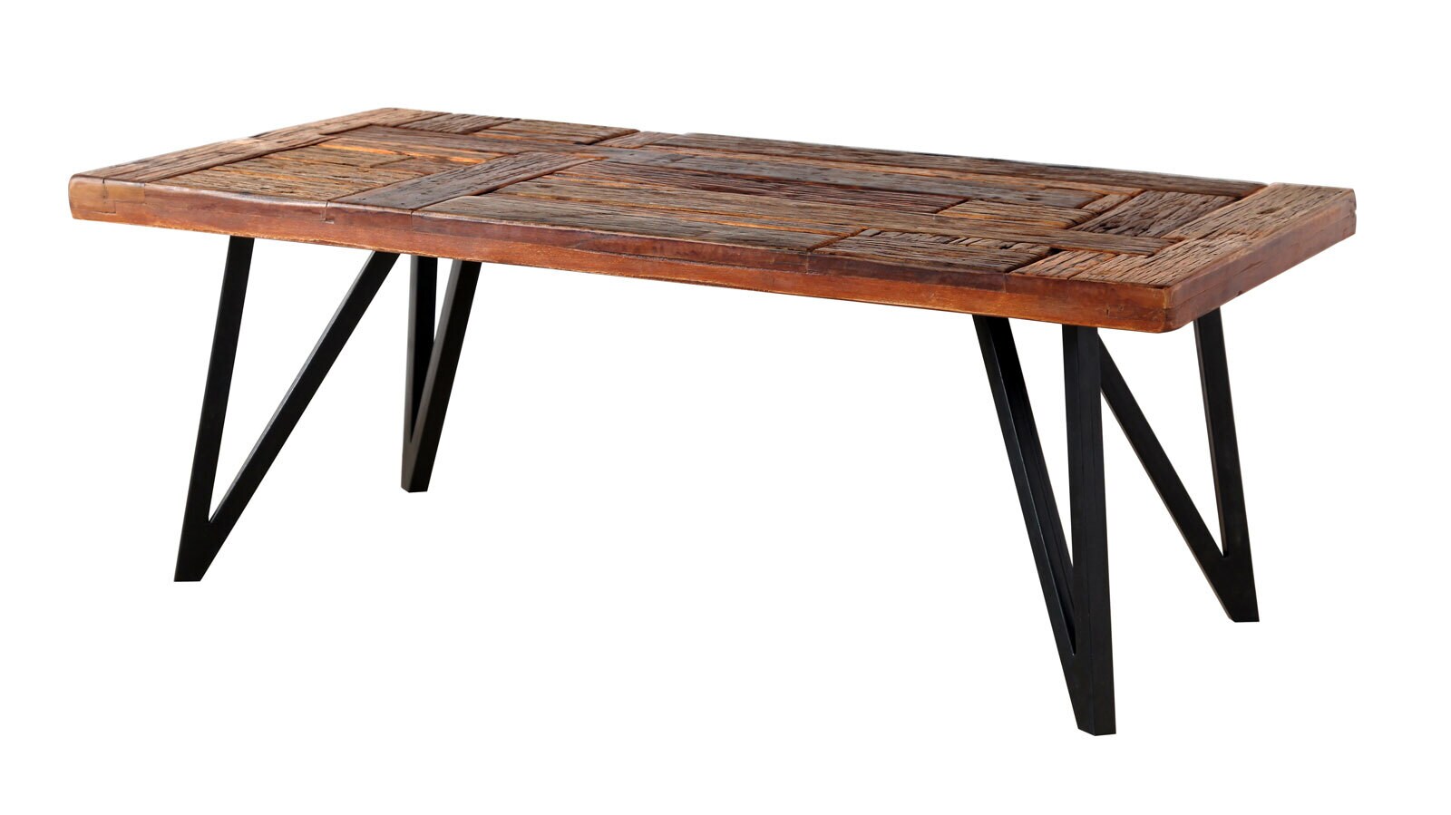 Couchtisch Hawk 120 x 60 x 45 cm Old Recycled Wood/schwarz