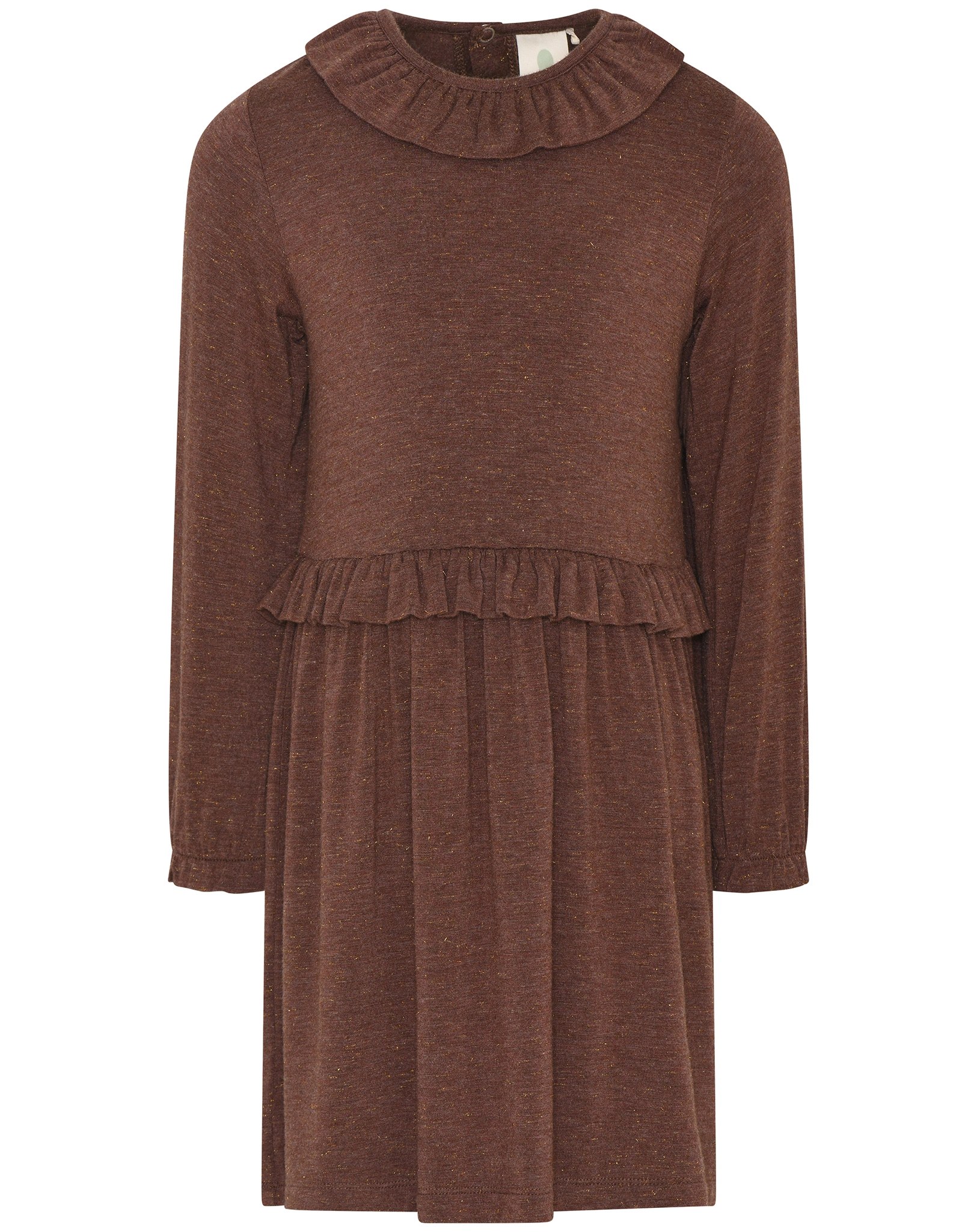 Langarm-Kleid FLEURIR in chestnut