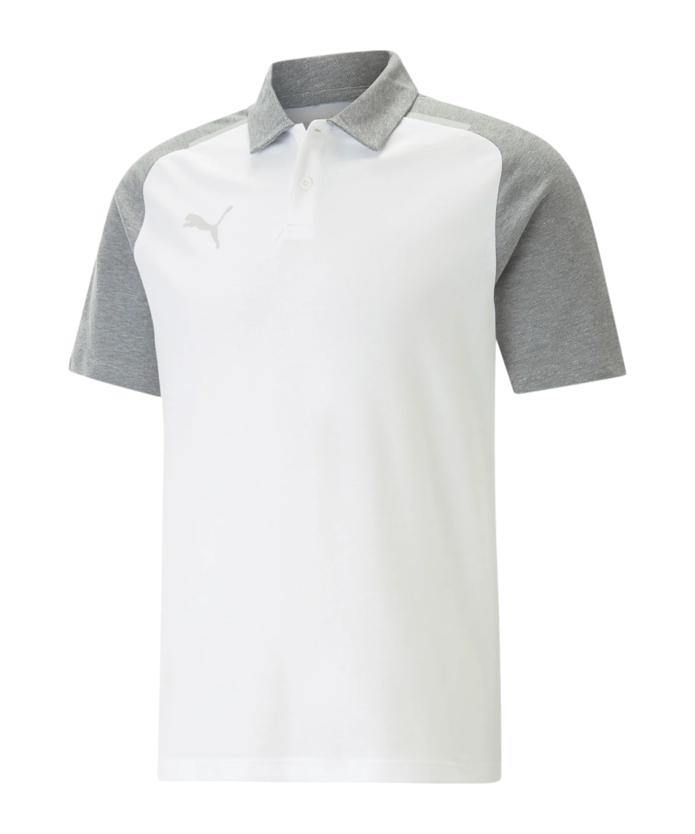 PUMA teamCUP Casuals Poloshirt Weiss F04